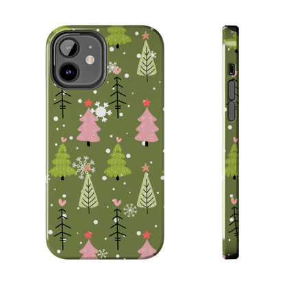 Whimsical Christmas Tree Pattern – iPhone Series Case