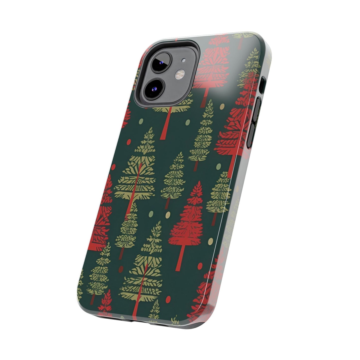 Retro Christmas Trees Pattern - iPhone Series Case