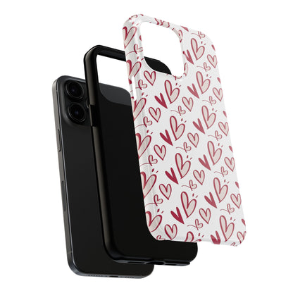 Love Scribbles iPhone Case