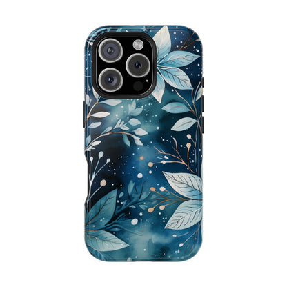 Midnight Frost Botanical – MagSafe iPhone Case