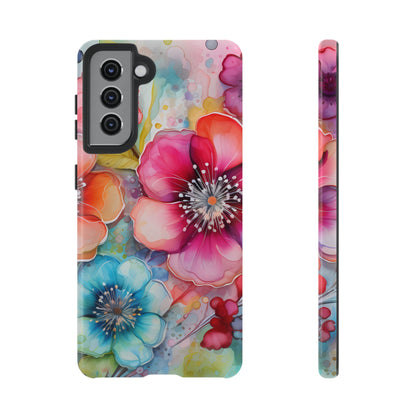 Vibrant Watercolor Floral Garden - Samsung Galaxy Series Case