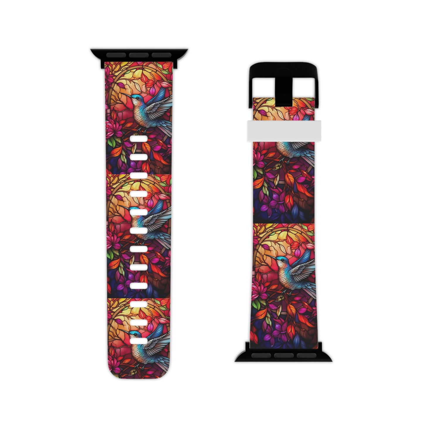 Radiant Multicolor Bird Artwork Apple Watch Band