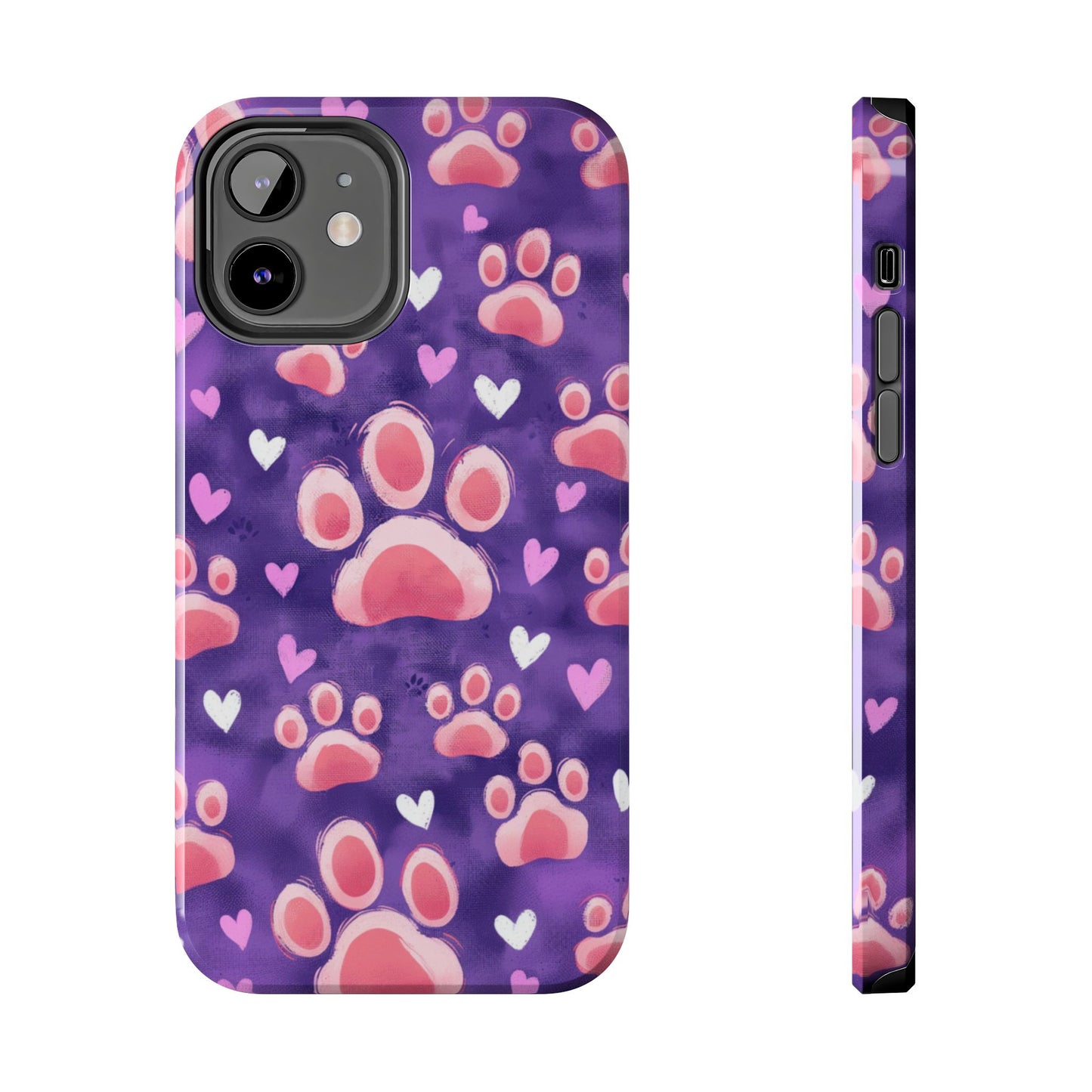 Bold Paw Print iPhone Case - Vibrant Pet-Themed Protective Cover