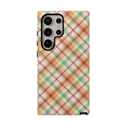 Samsung Galaxy Case - Autumn Harvest Plaid Design