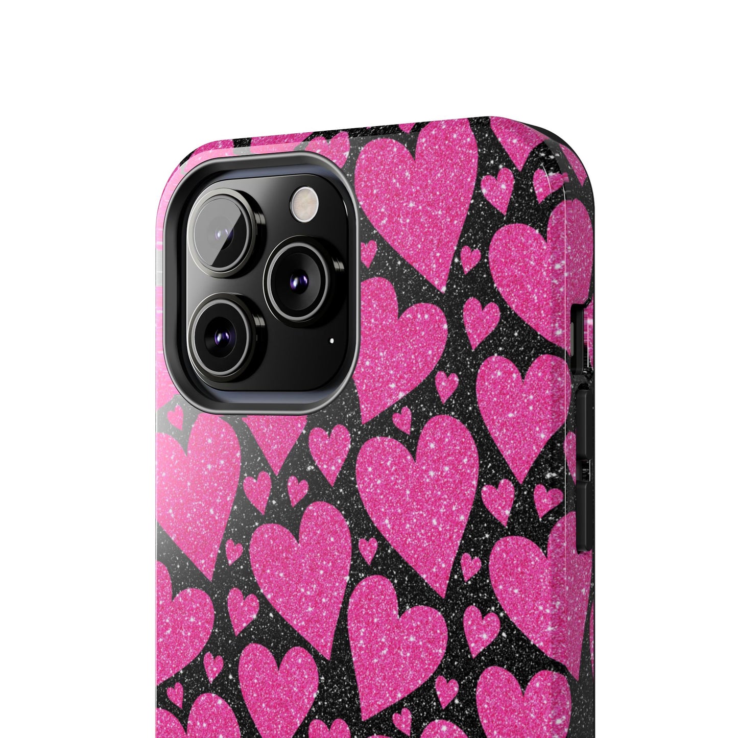 Glitter Hearts iPhone Case