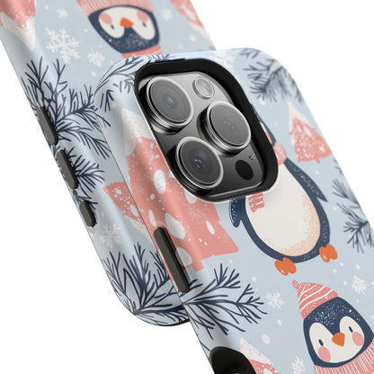 Penguin in Winter Wonderland MagSafe iPhone Case