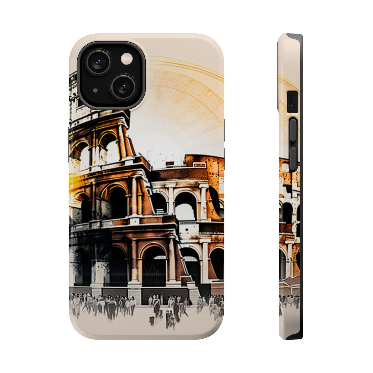 Rome Colosseum MagSafe iPhone Case - Italian Landmark with Wireless Charging Compatibility