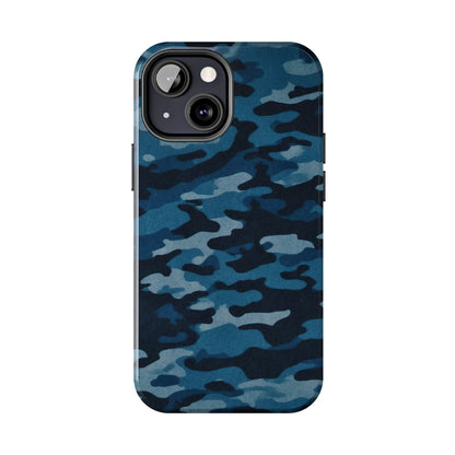 Dark Blue Camouflage – Stylish and Durable iPhone Case for Everyday Use