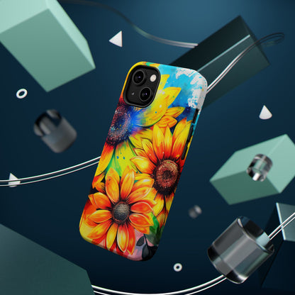 Vibrant Sunflower Splash - MagSafe iPhone Series Case