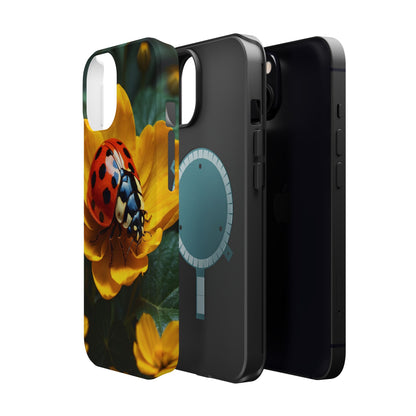 Yellow Blossoms with Bug Accent - MagSafe iPhone Case