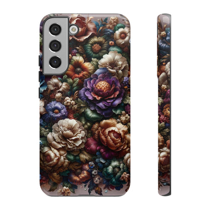 Floral Elegance For Samsung - Protective Dual-Layer Design with Vibrant Full-Wrap Print