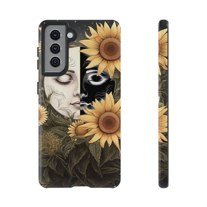 Sunflower Moon and Stars Samsung Galaxy Case – Ethereal Art Design