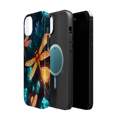 Mystical Dragonflies & Crystals – MagSafe iPhone Series Case