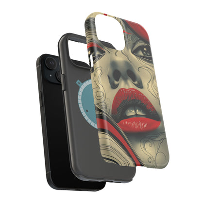 Bold Beauty Red Lips iPhone Case