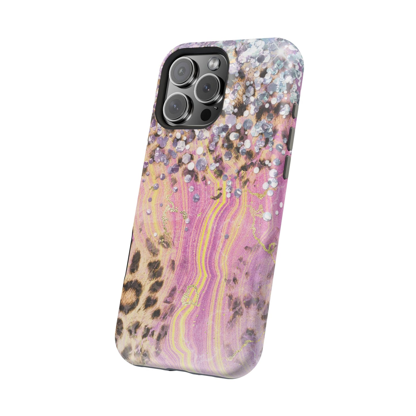 Glitter Glam Leopard – Magsafe iPhone Series Case