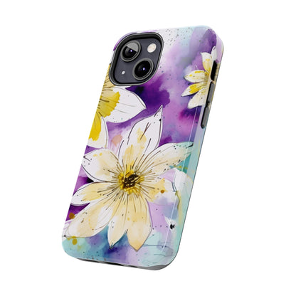 Abstract Floral Watercolor Splash - iPhone Series Case