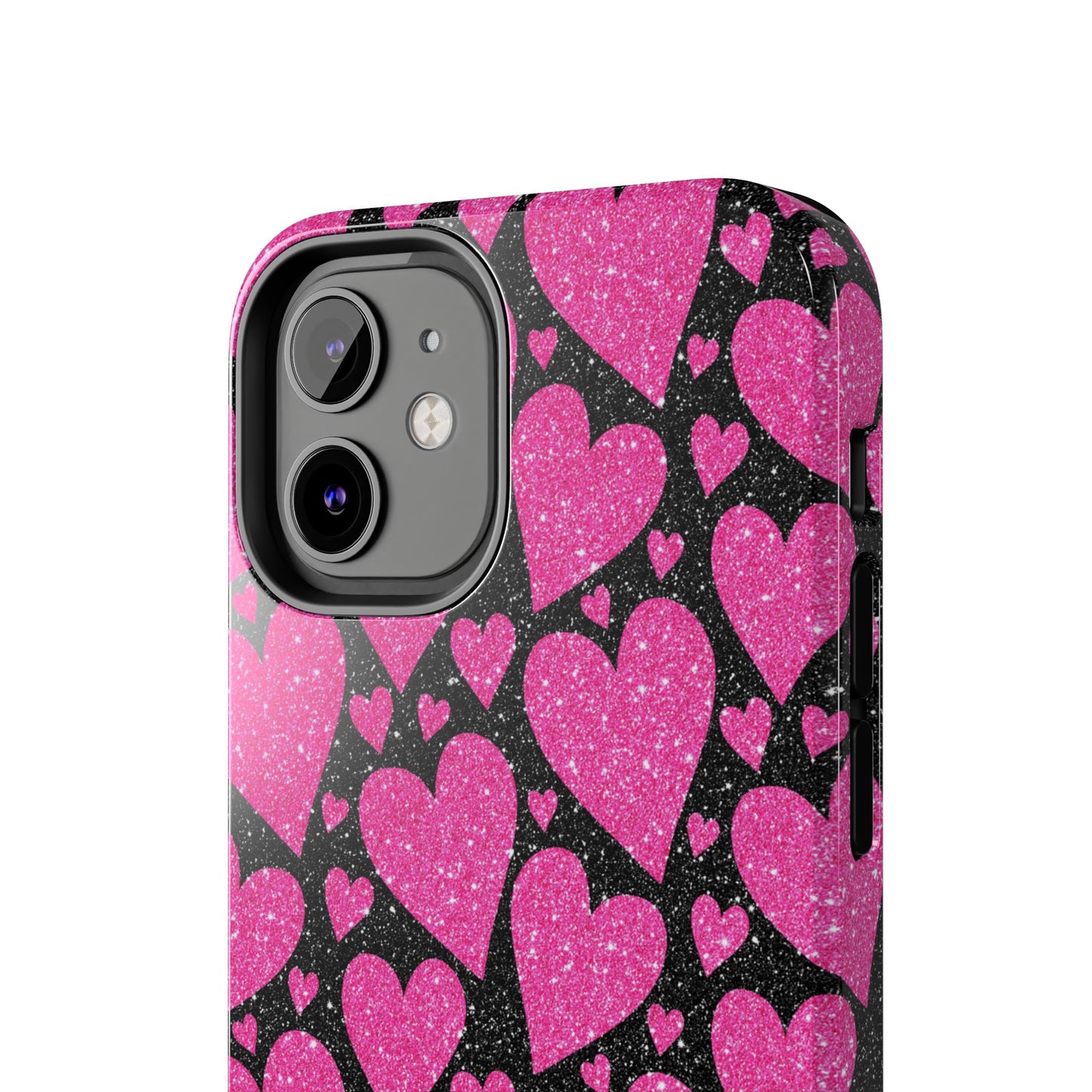 Glitter Hearts iPhone Case