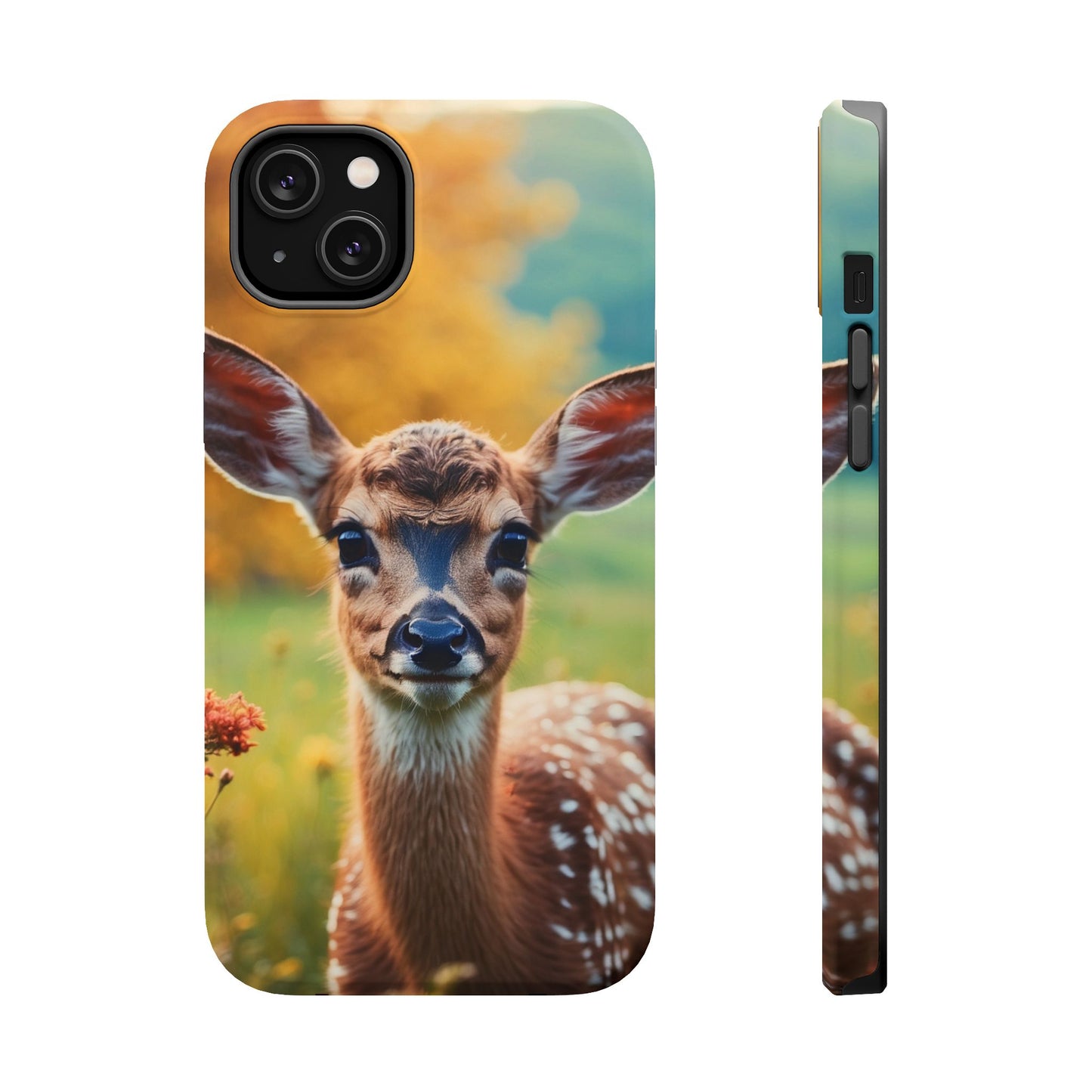 MagSafe-Compatible iPhone Case – Golden Meadow Fawn