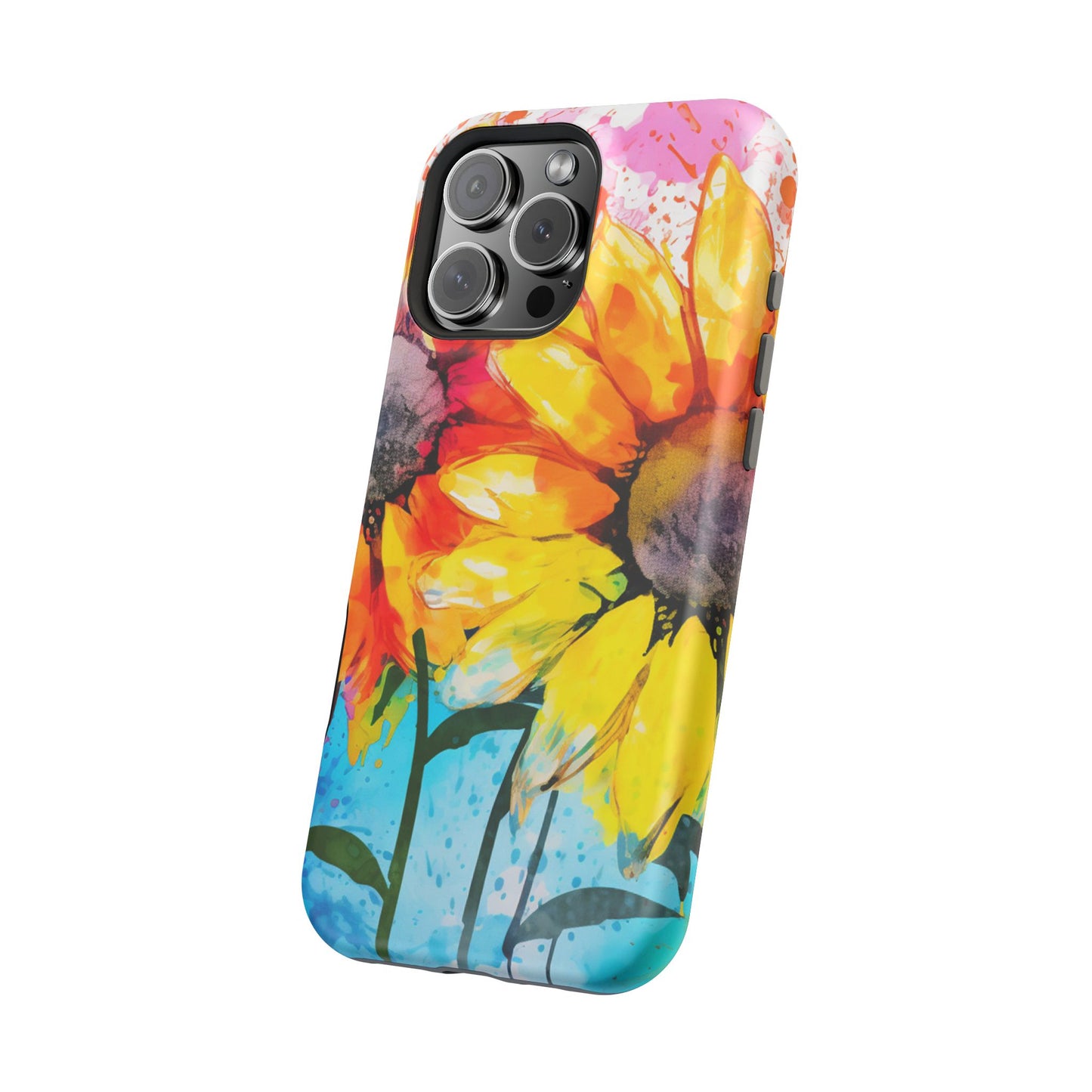 Bold Watercolor Sunflowers - MagSafe iPhone Series Case