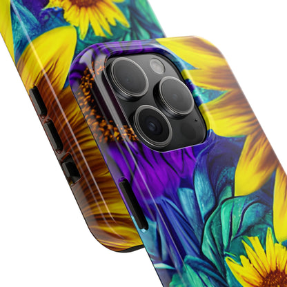 Purple & Gold Sunflower Dream - iPhone Series Case