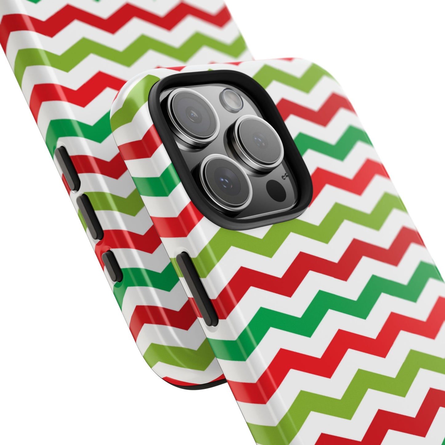 Vibrant Fiesta Chevron – Yellow Green, Green & Red Geometric Case