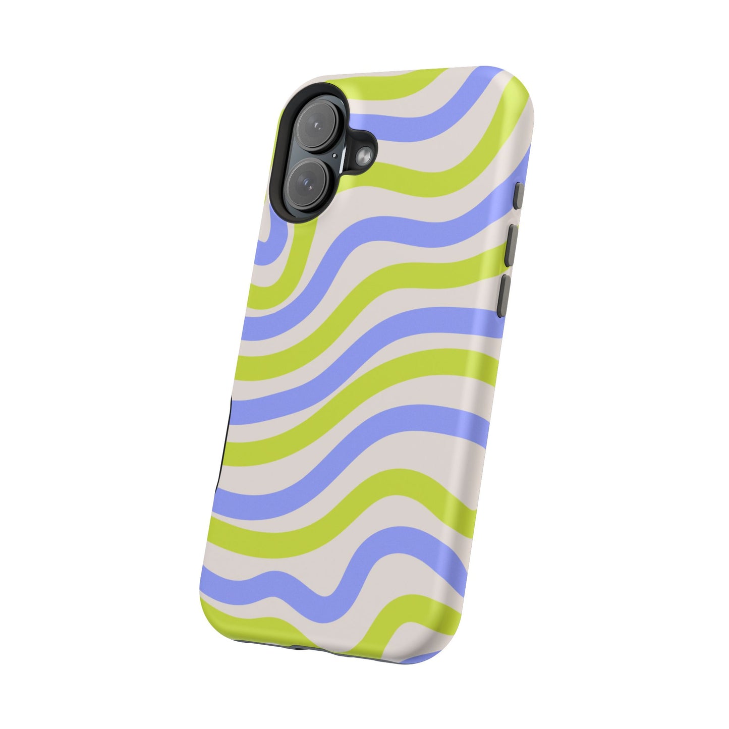 Neon Wave MagSafe iPhone Case – Bold Dual-Layer Protection with 70s-Inspired Vibe