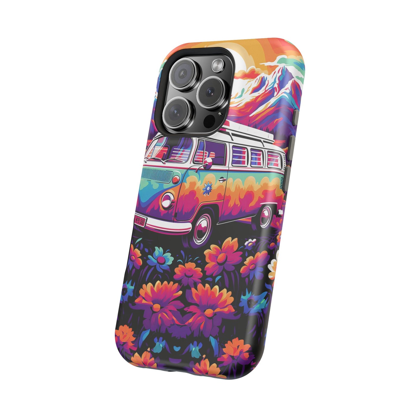 Groovy Floral Sunset Van – MagSafe iPhone Series Case