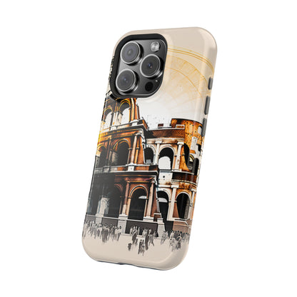 Rome Colosseum MagSafe iPhone Case - Italian Landmark with Wireless Charging Compatibility