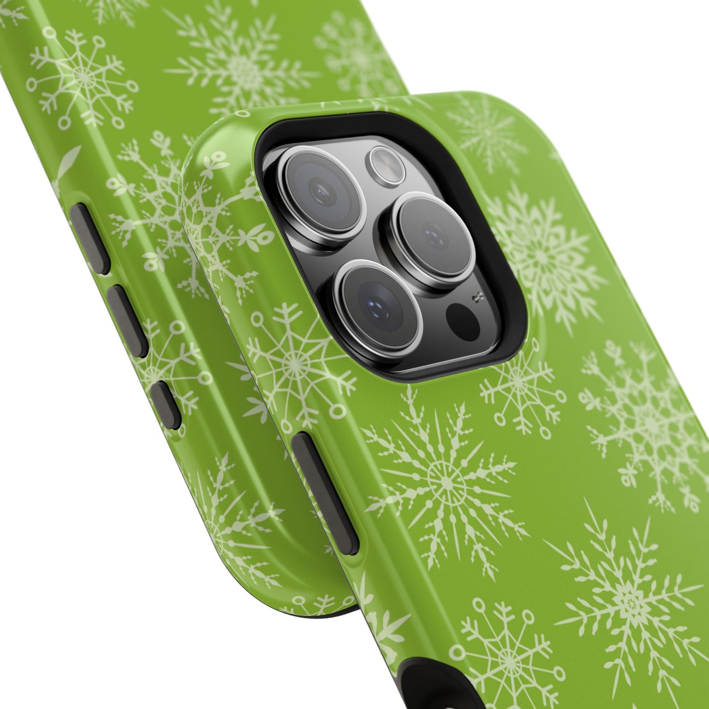 Green Snowflake Pattern – MagSafe iPhone Series Case