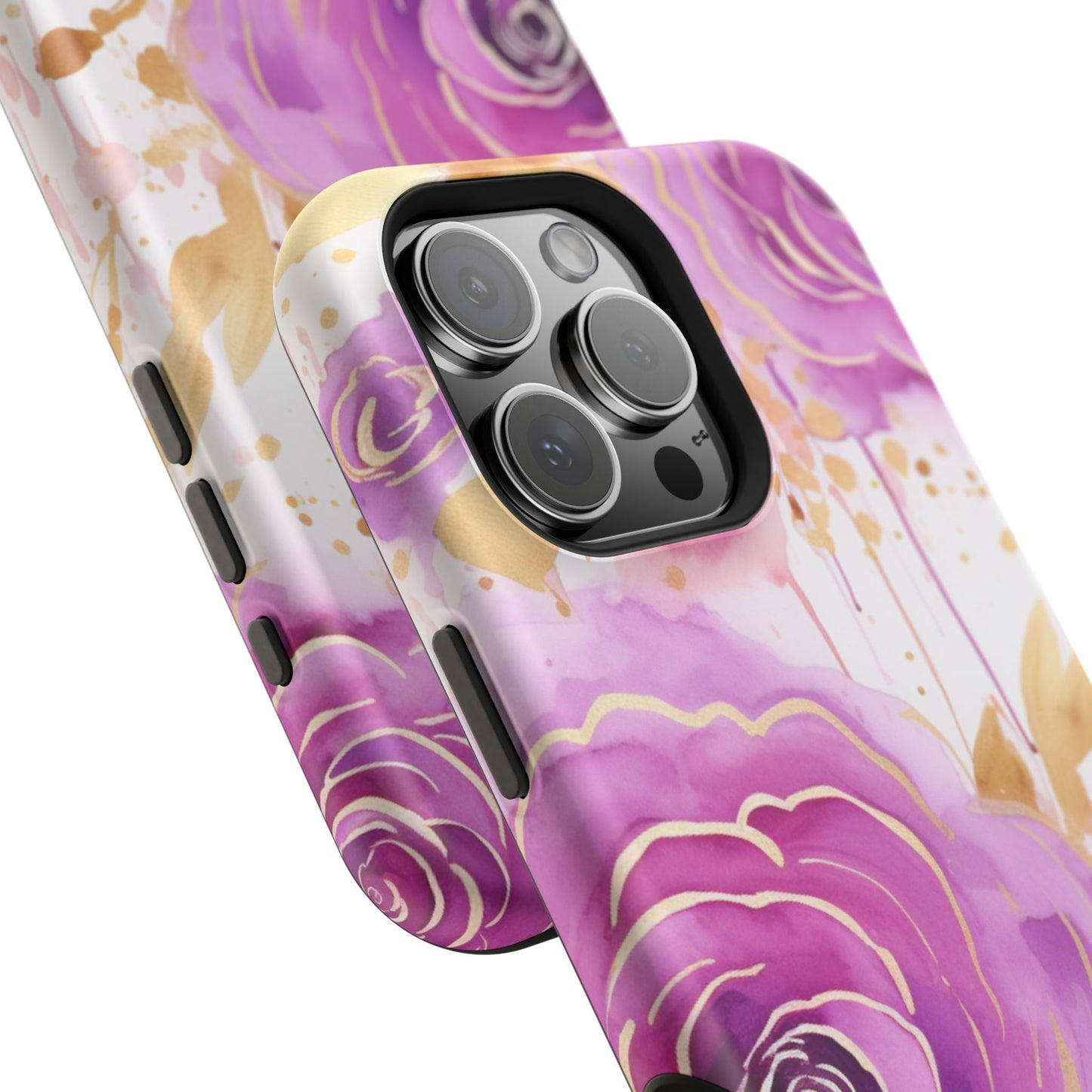 Radiant Purple & Gold Floral - MagSafe iPhone Series Case