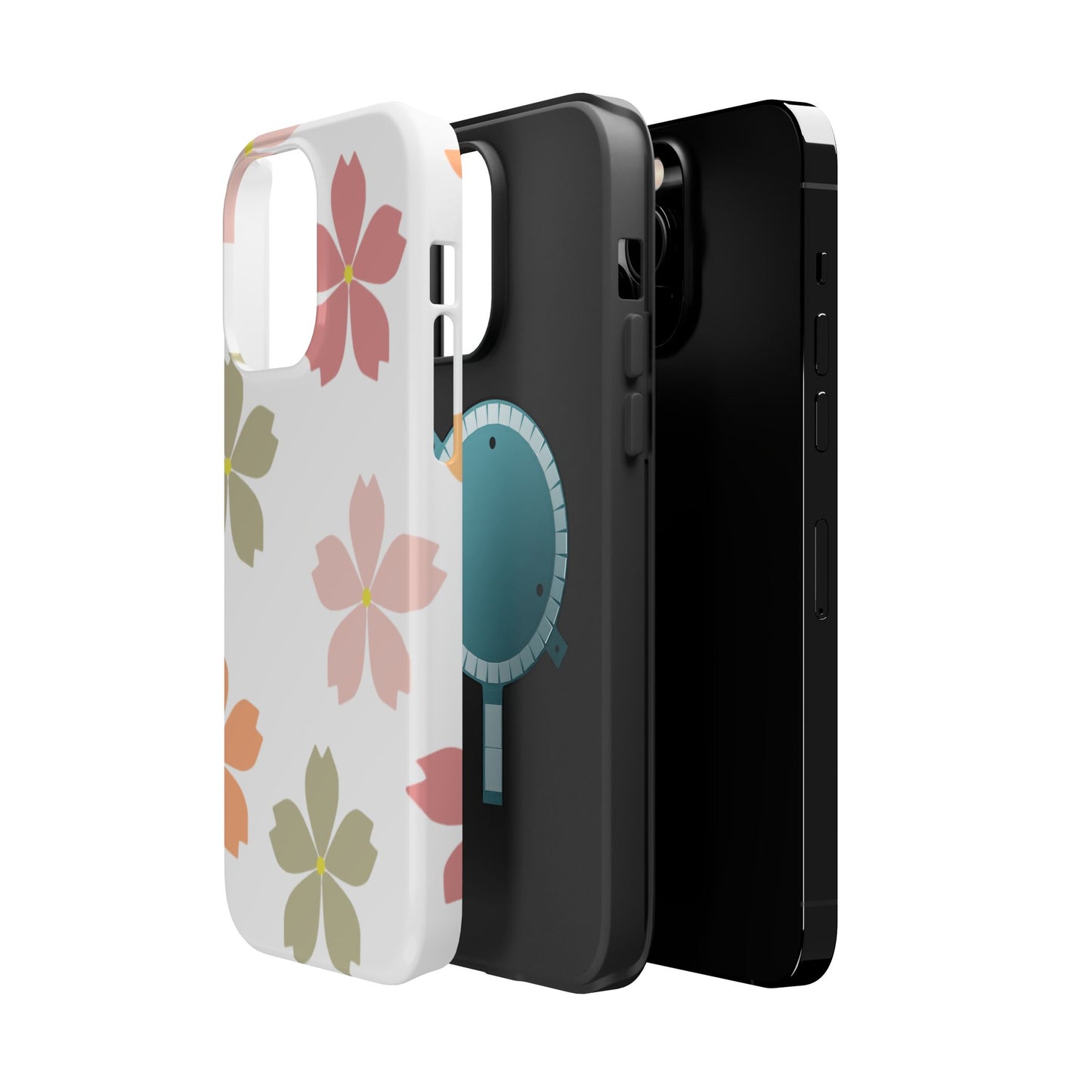 Pastel Sakura Blossom Tough MagSafe iPhone Case – Durable Design with Soft Matte Finish