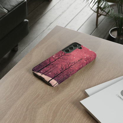 Pink Winter Twilight Forest - Samsung Galaxy Series Case