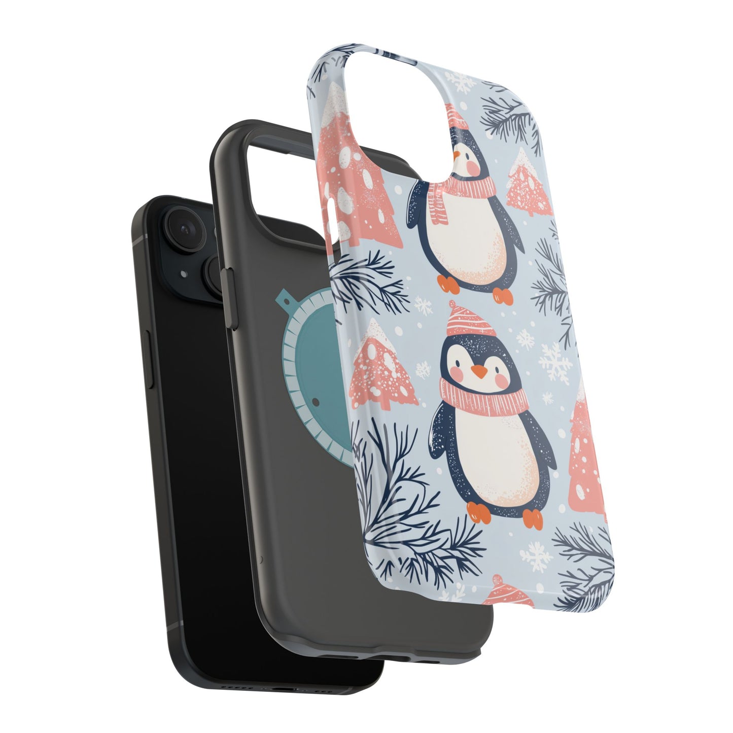 Penguin in Winter Wonderland MagSafe iPhone Case