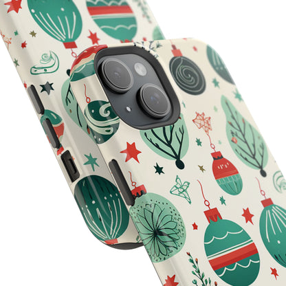 Vintage Christmas Ornaments Pattern – MagSafe iPhone Series Case