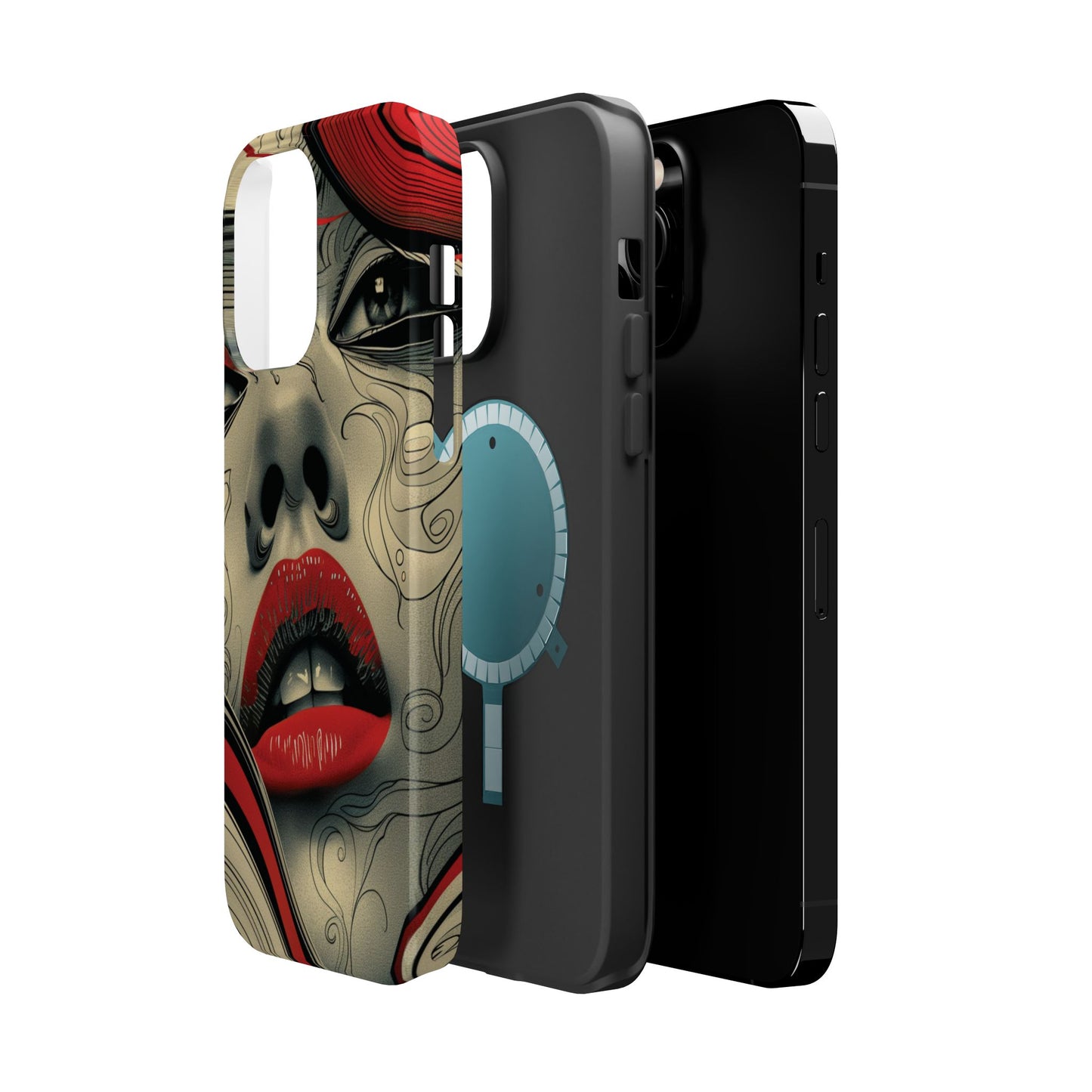 Bold Beauty Red Lips iPhone Case