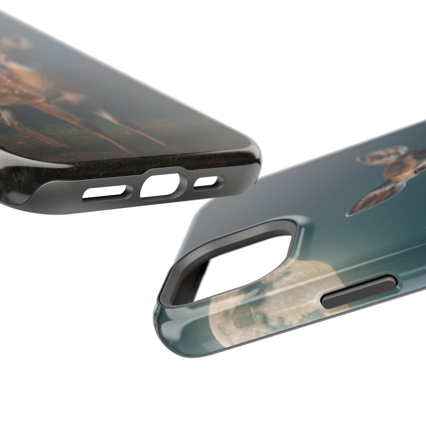 MagSafe-Compatible iPhone Case – Mystic Fawn Under the Moonlit Sky