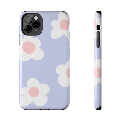 Retro Daisy Pastel Tough iPhone Case – Durable Design with Soft Matte Finish