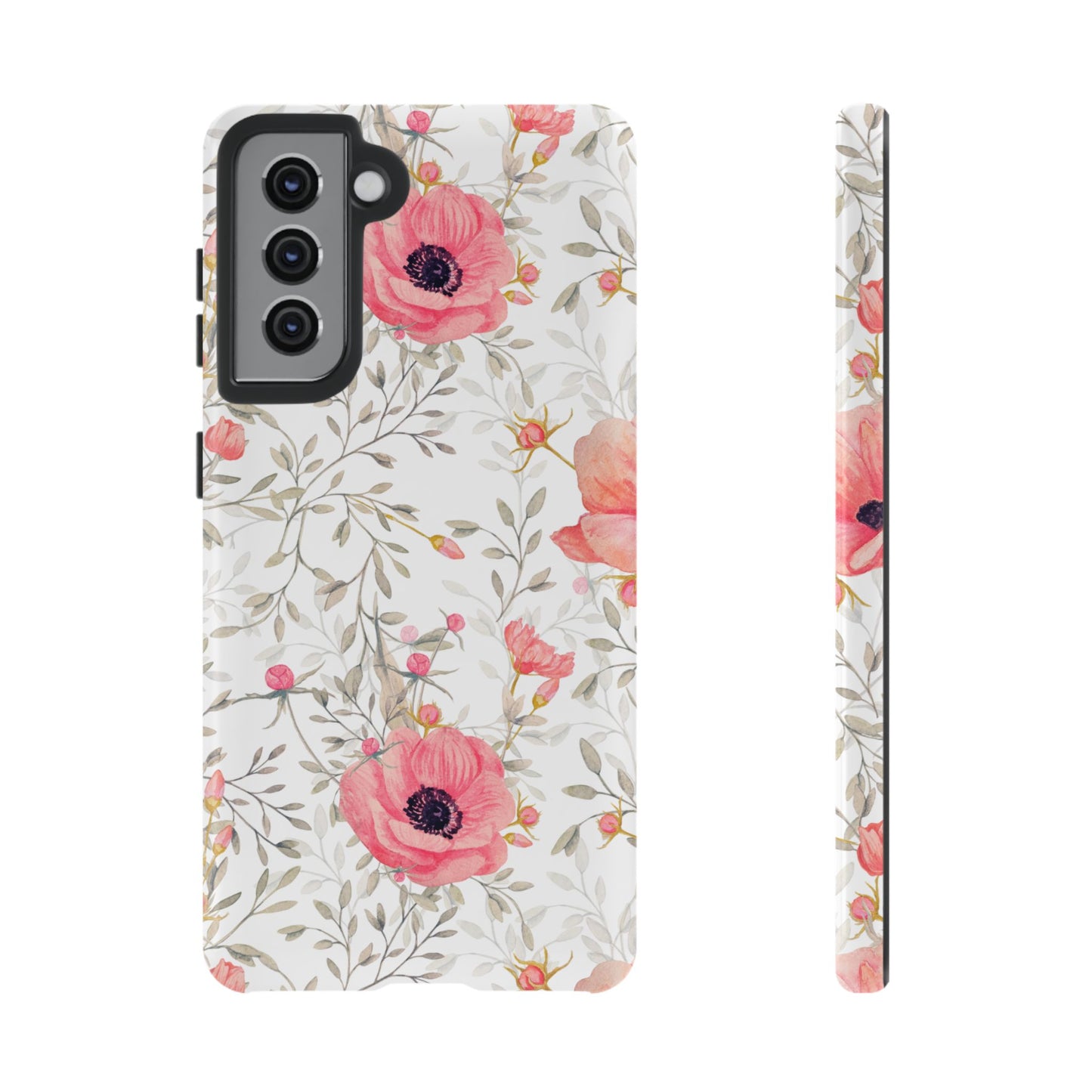 Pink Floral Watercolor Samsung Galaxy Case – Elegant Blossom Design