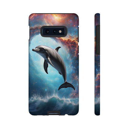 Cosmic Dolphin Space Vibes - Samsung Galaxy Case