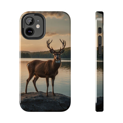 Majestic Stag at Sunset – iPhone Case