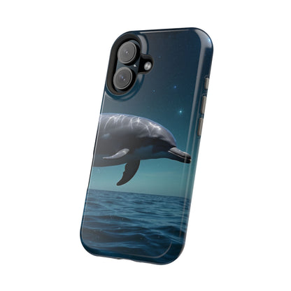 Midnight Ocean Dolphin - MagSafe-Compatible Case