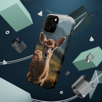 Gentle Fawn in Mountain Meadows MagSafe iPhone Case