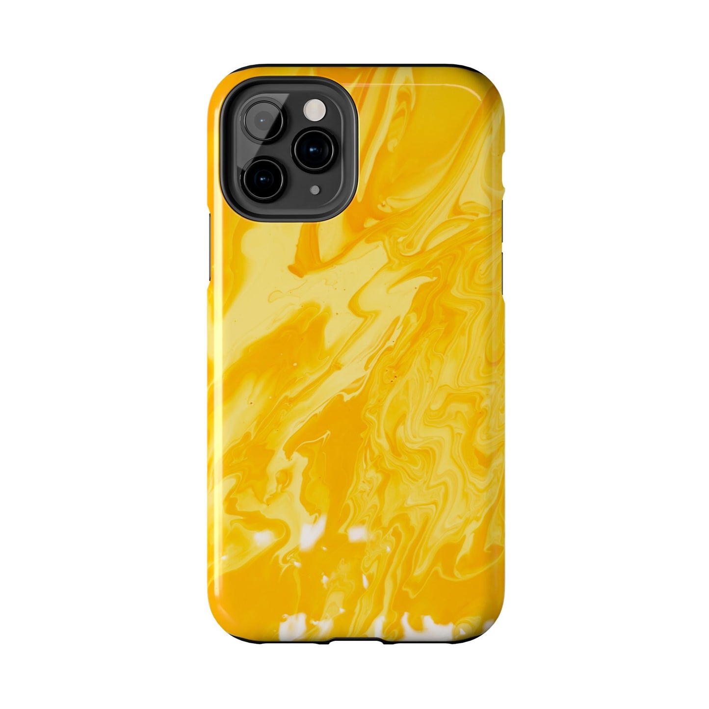 Luxe Yellow Marble iPhone Case – Stunning Golden Marble Texture