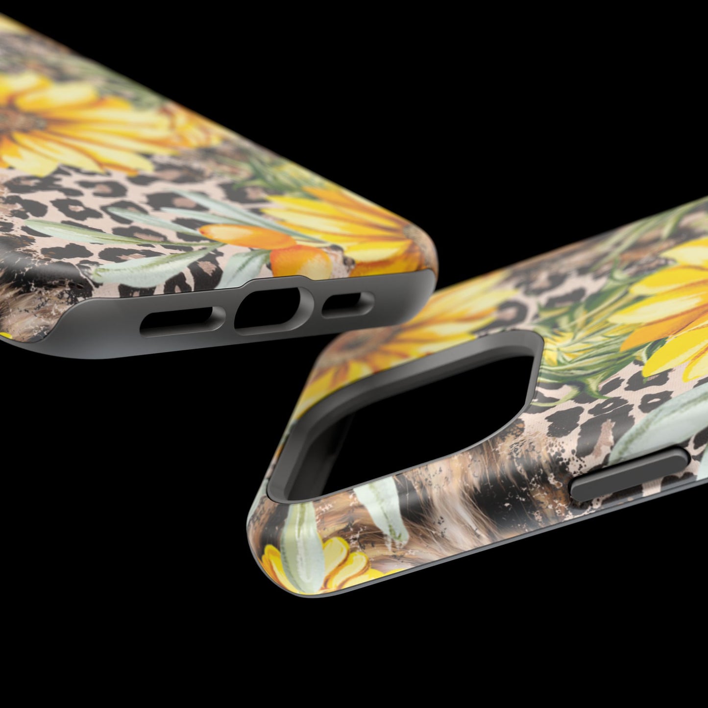 Leopard Sunflower Chic - MagSafe  iPhone Series Case