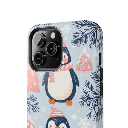 Penguin in Winter Wonderland iPhone Case