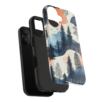 Winter Forest Samsung Galaxy Case | Watercolor Pine Trees