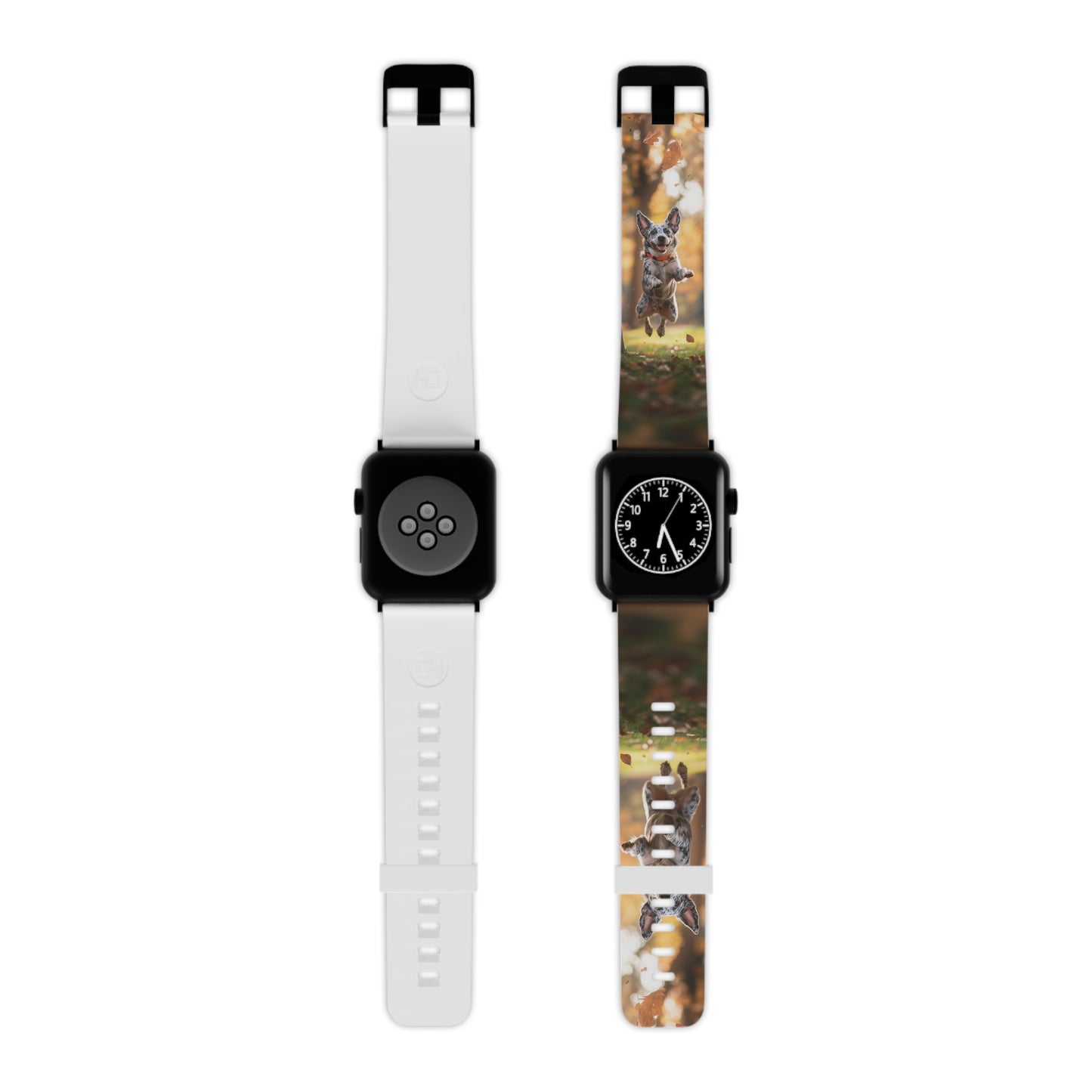 Energetic Blue Heeler Forest Pup Apple Watch Band