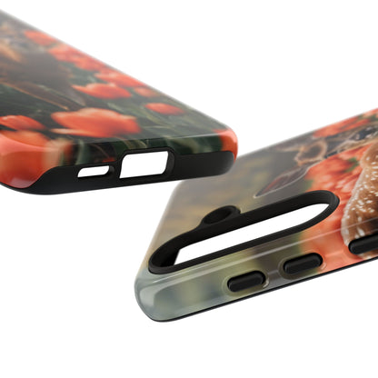 Fawn Among Tulips Samsung Galaxy Case