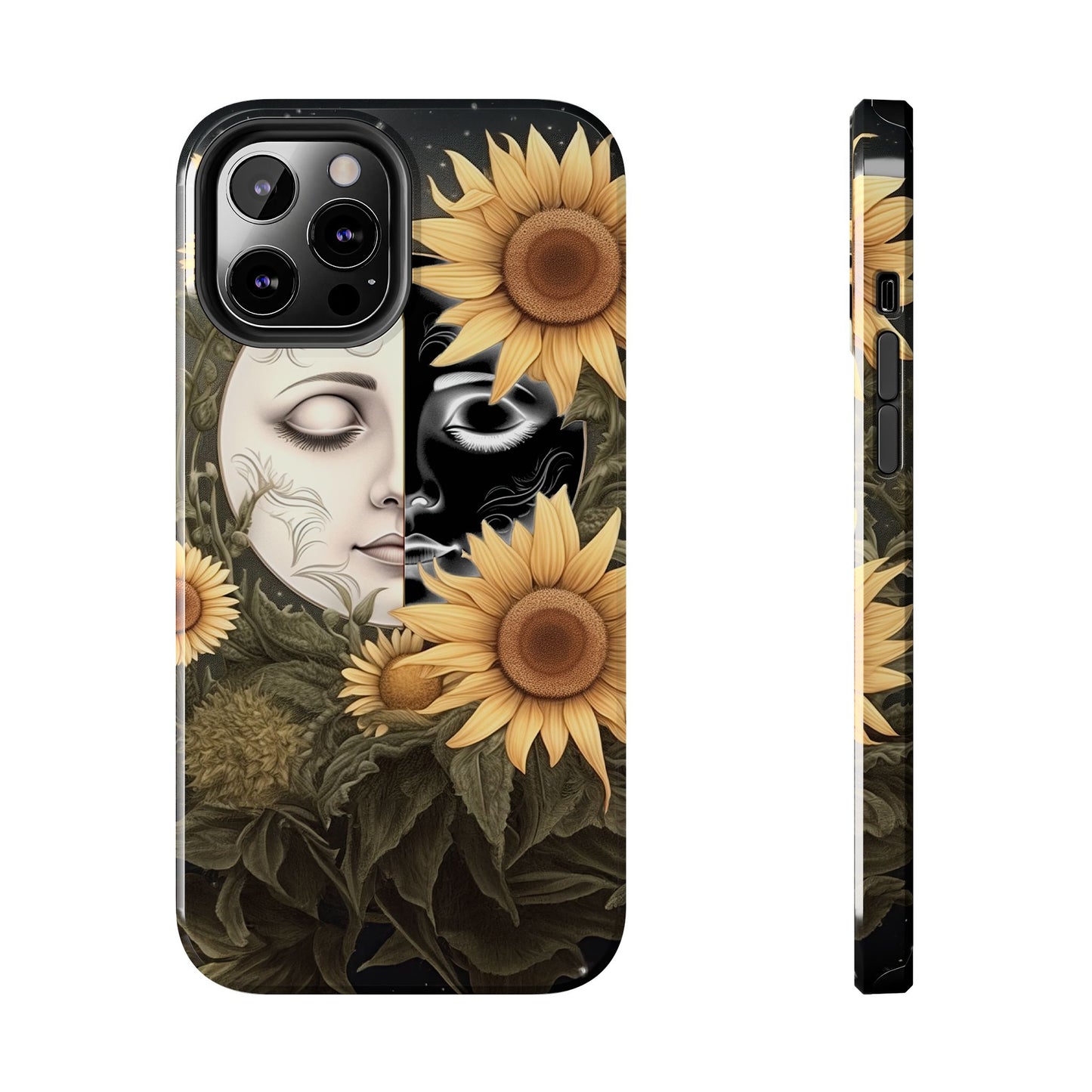 Sunflower Moon and Stars iPhone Case – Ethereal Art