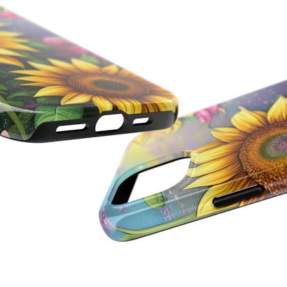 Whimsical Sunflower & Rose Garden - iPhone Series Case